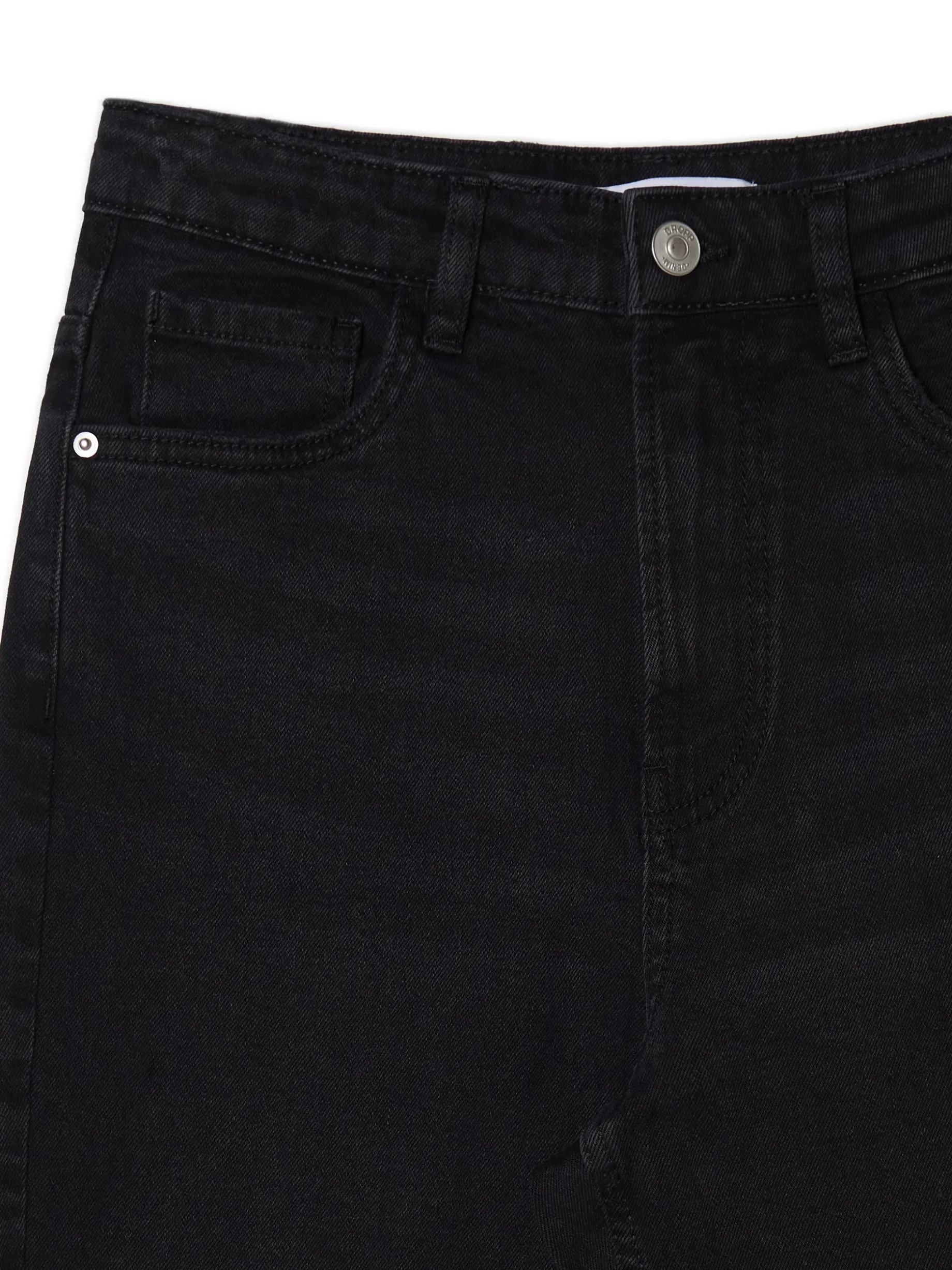 Czarne jeansy mom slim