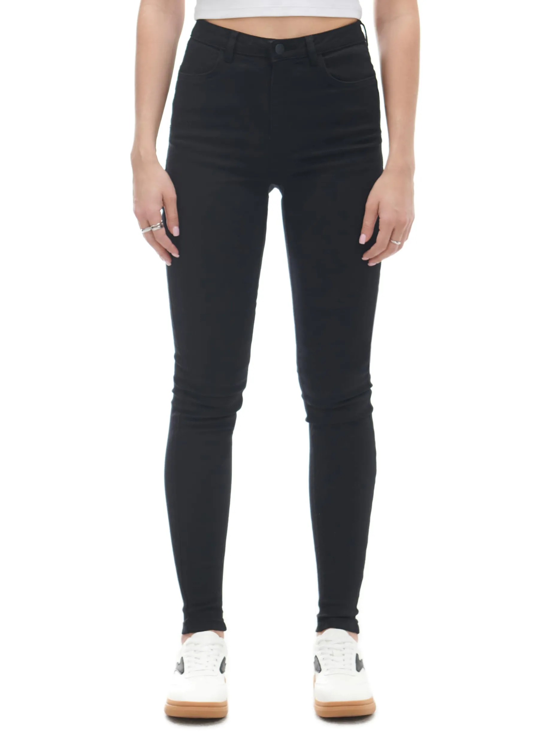 Czarne jeansy push up TALL