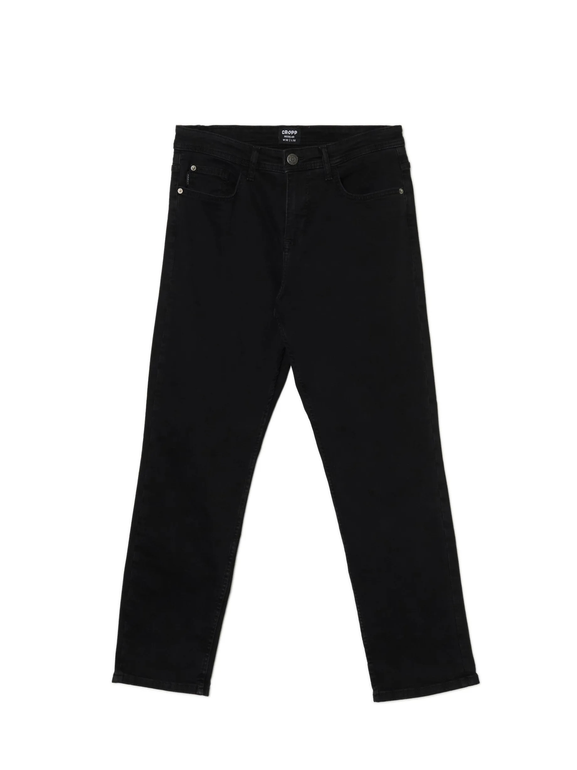Czarne jeansy regular
