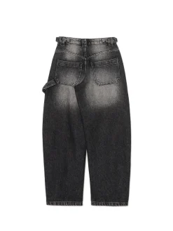Czarne jeansy skater