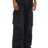 Czarne jeansy skater z kieszeniami