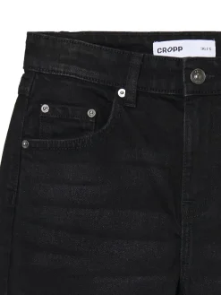 Czarne jeansy skinny flare