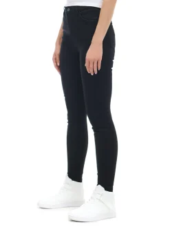 Czarne jeansy skinny push up