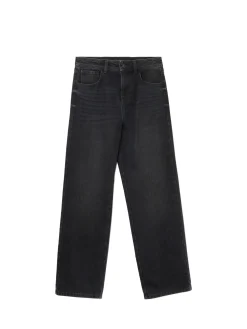 Czarne jeansy straight PETITE