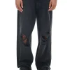 Czarne jeansy super baggy