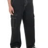 Czarne jeansy super baggy