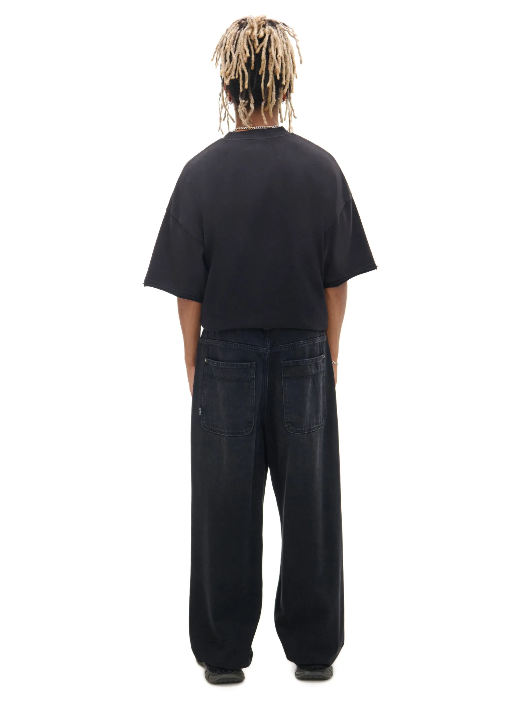 Czarne jeansy super baggy