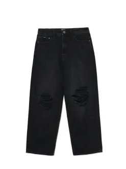 Czarne jeansy super baggy