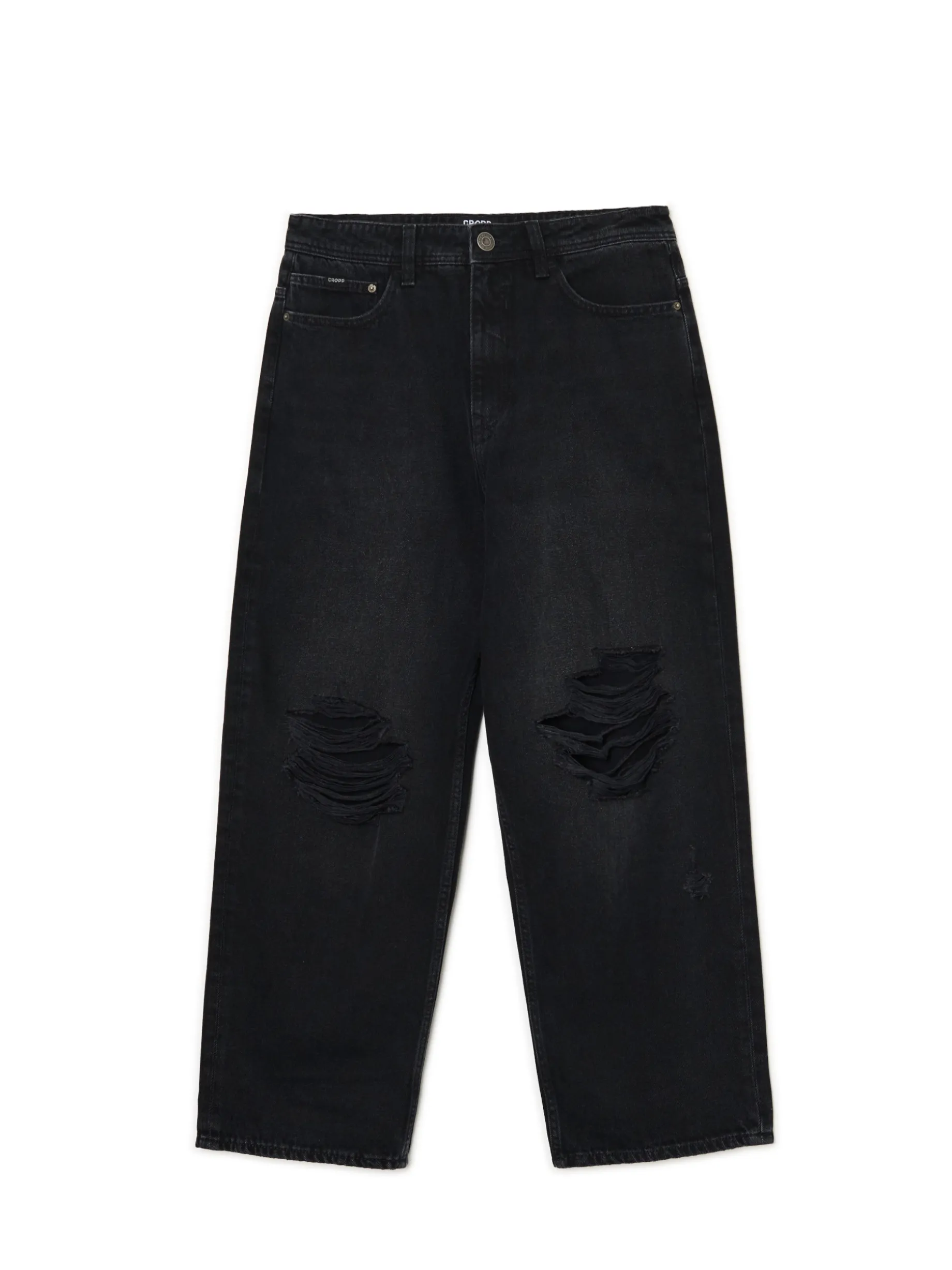 Czarne jeansy super baggy