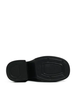 Czarne loafersy z imitacji skóry