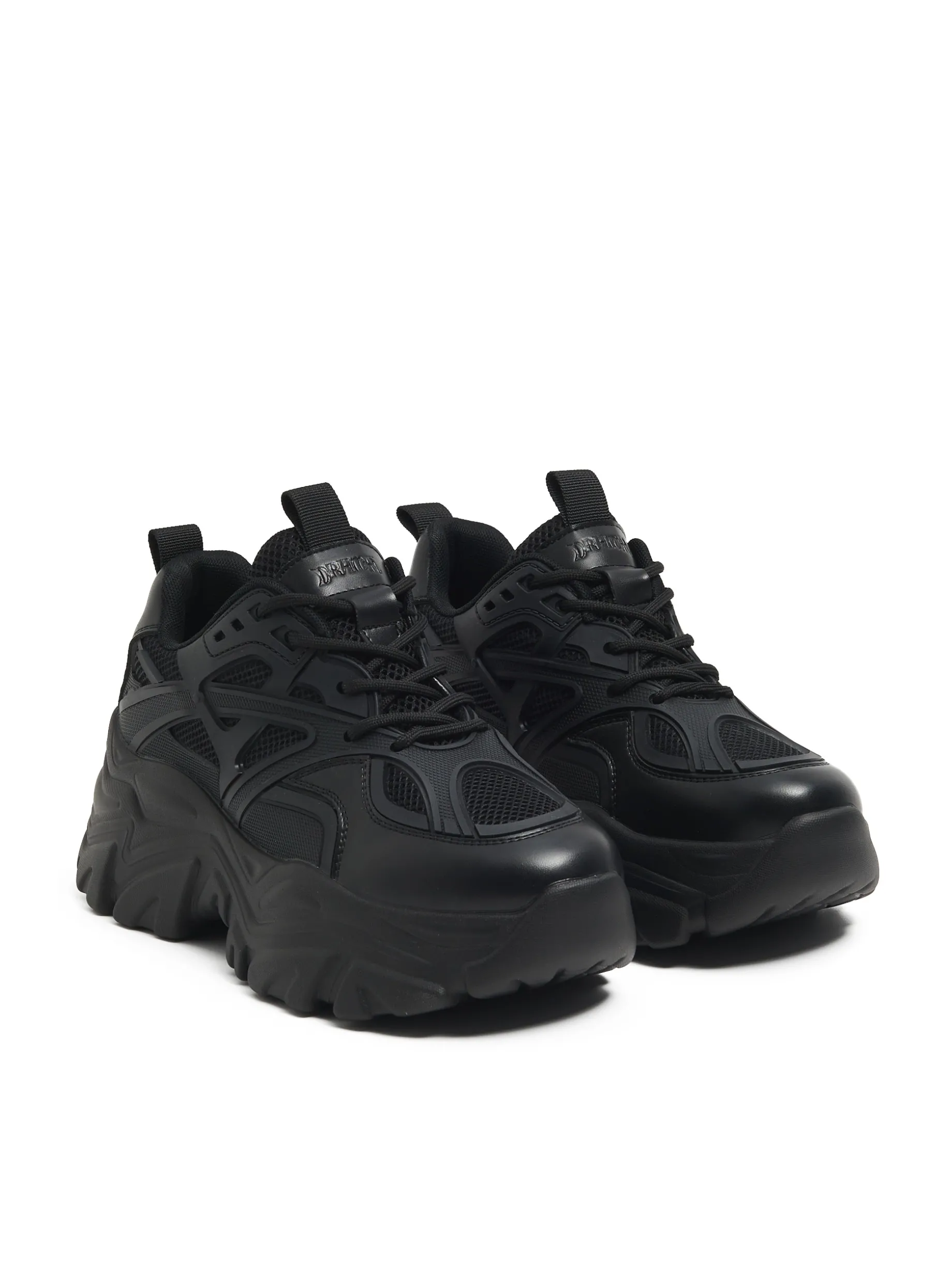 Czarne sneakersy chunky