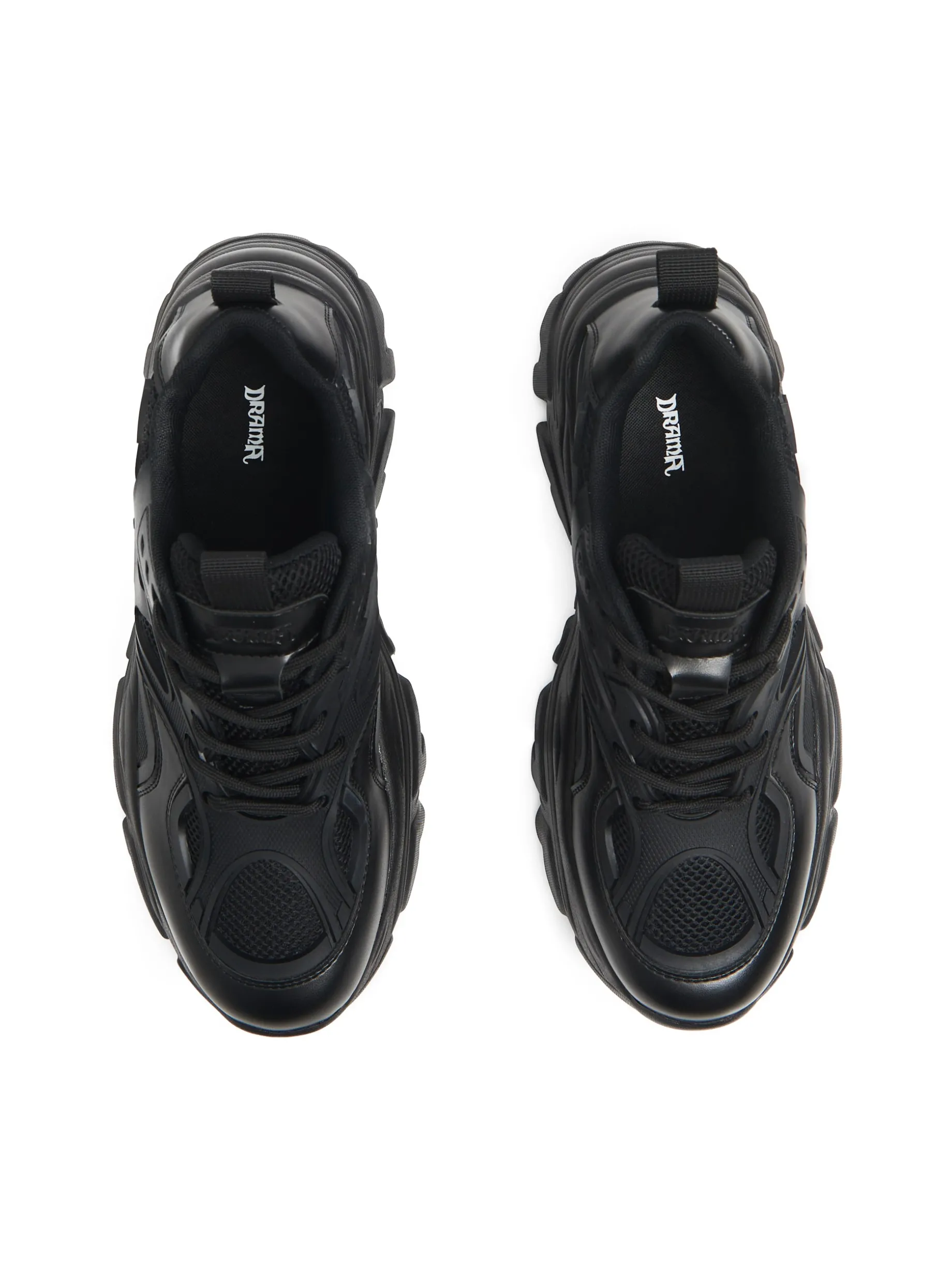 Czarne sneakersy chunky