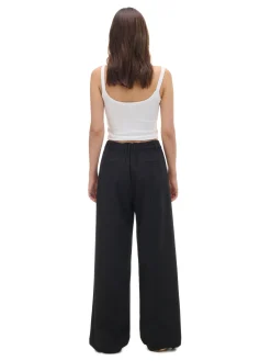 Czarne spodnie tailoring