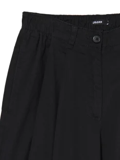 Czarne spodnie wide leg
