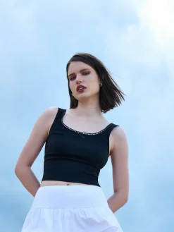 Czarny top