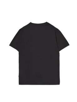 Czarny t-shirt z aplikacją Cropp