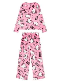 Dwuczęściowa pluszowa piżama Hello Kitty