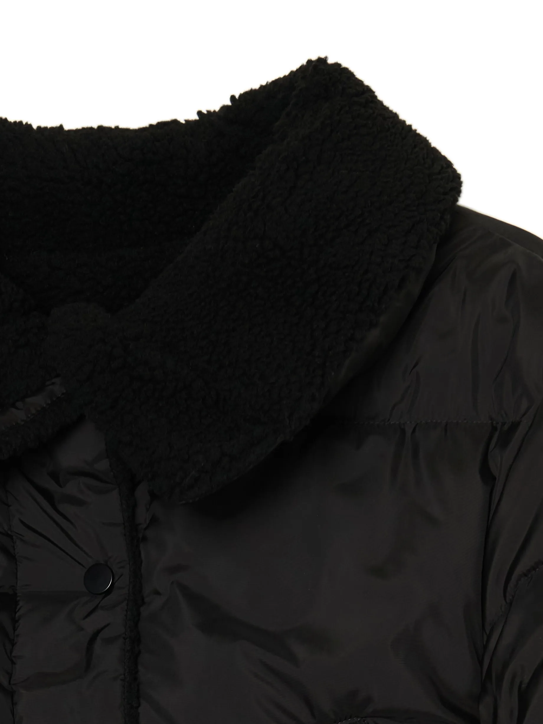 Dwustronna czarna kurtka puffer