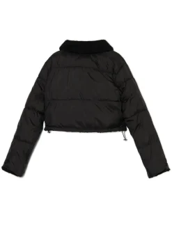 Dwustronna czarna kurtka puffer