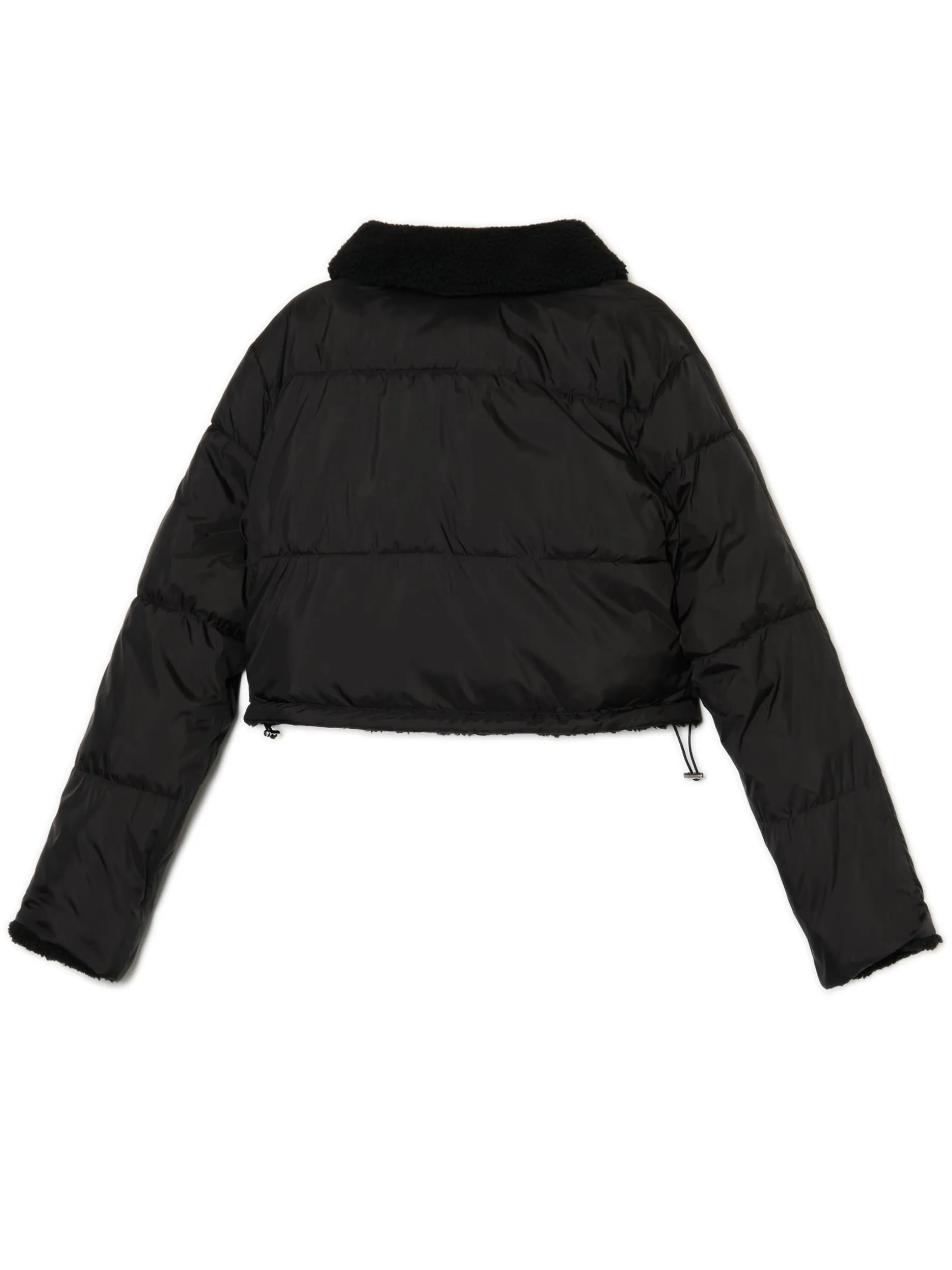 Dwustronna czarna kurtka puffer