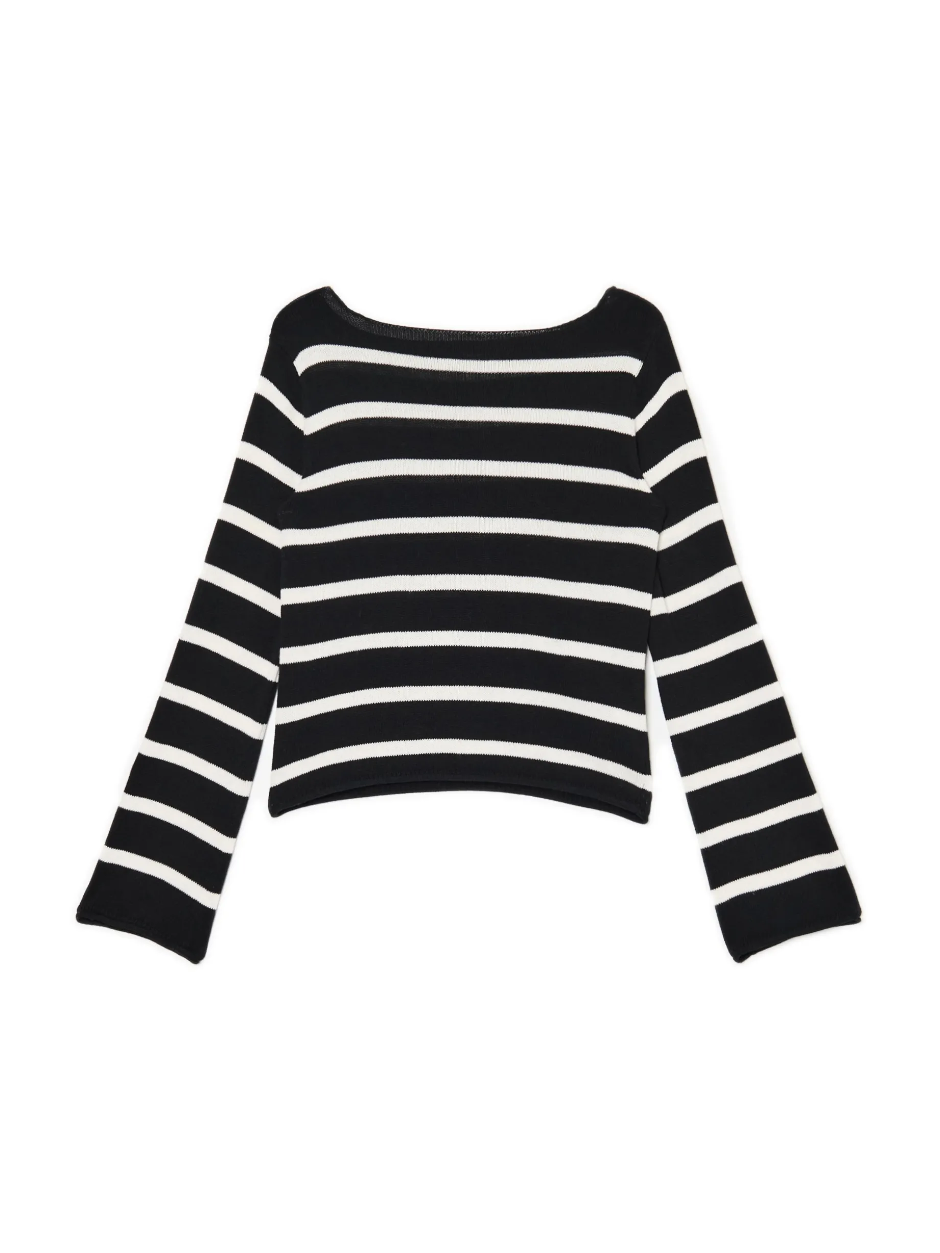 Dzianinowy sweter w paski