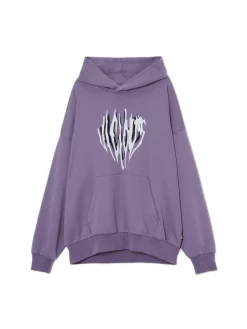 Fioletowa bluza z kapturem