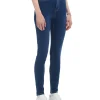 Granatowe jeansy skinny