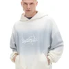 Jasna bluza boxy z kapturem