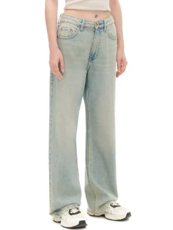 Jasne jeansy baggy