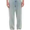 Jasne jeansy loose