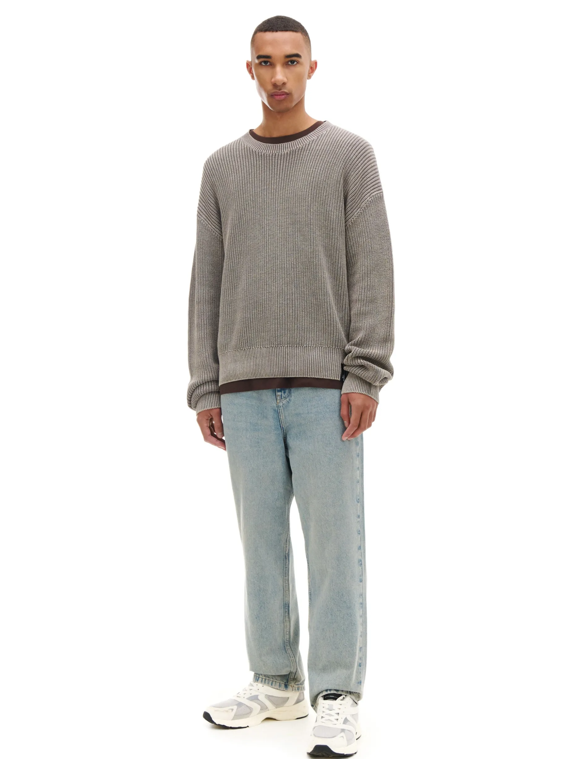 Jasne jeansy loose