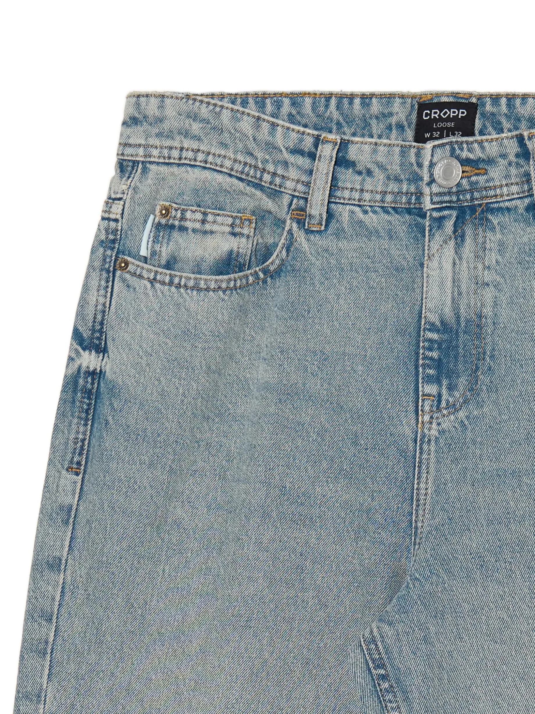 Jasne jeansy loose