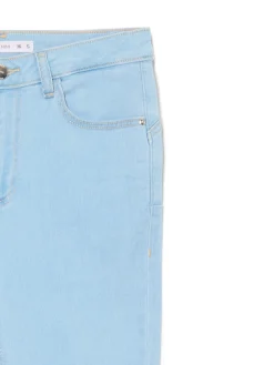 Jasne jeansy skinny push up