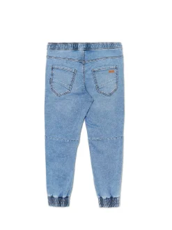 Jasnoniebieskie jeansowe joggery