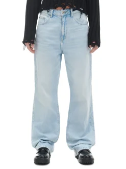 Jasnoniebieskie jeansy wide leg