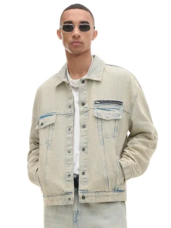 Jeansowa kurtka katanka oversize