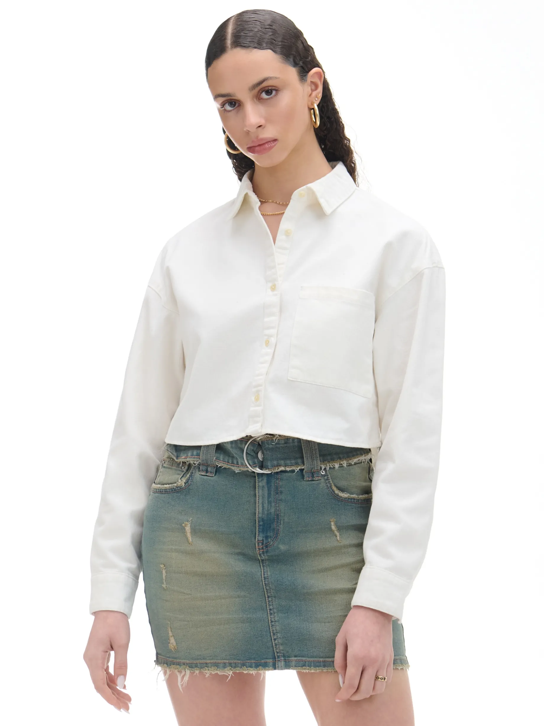 Jeansowa spódnica mini
