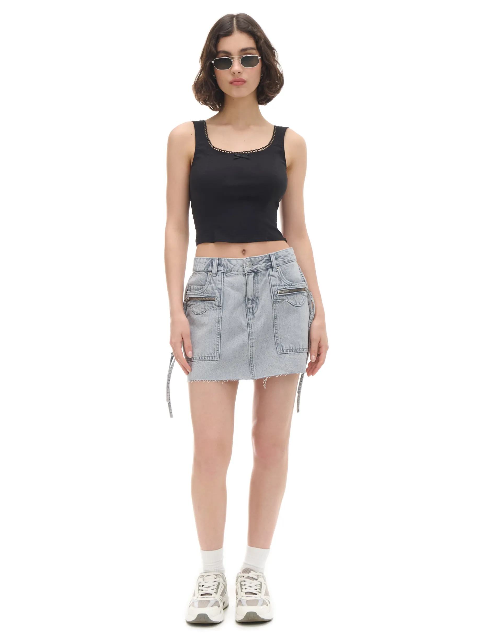 Jeansowa spódnica mini