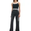 Jeansy baggy TALL z efektem sprania