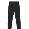 Jeansy skinny z surowym wykończeniem