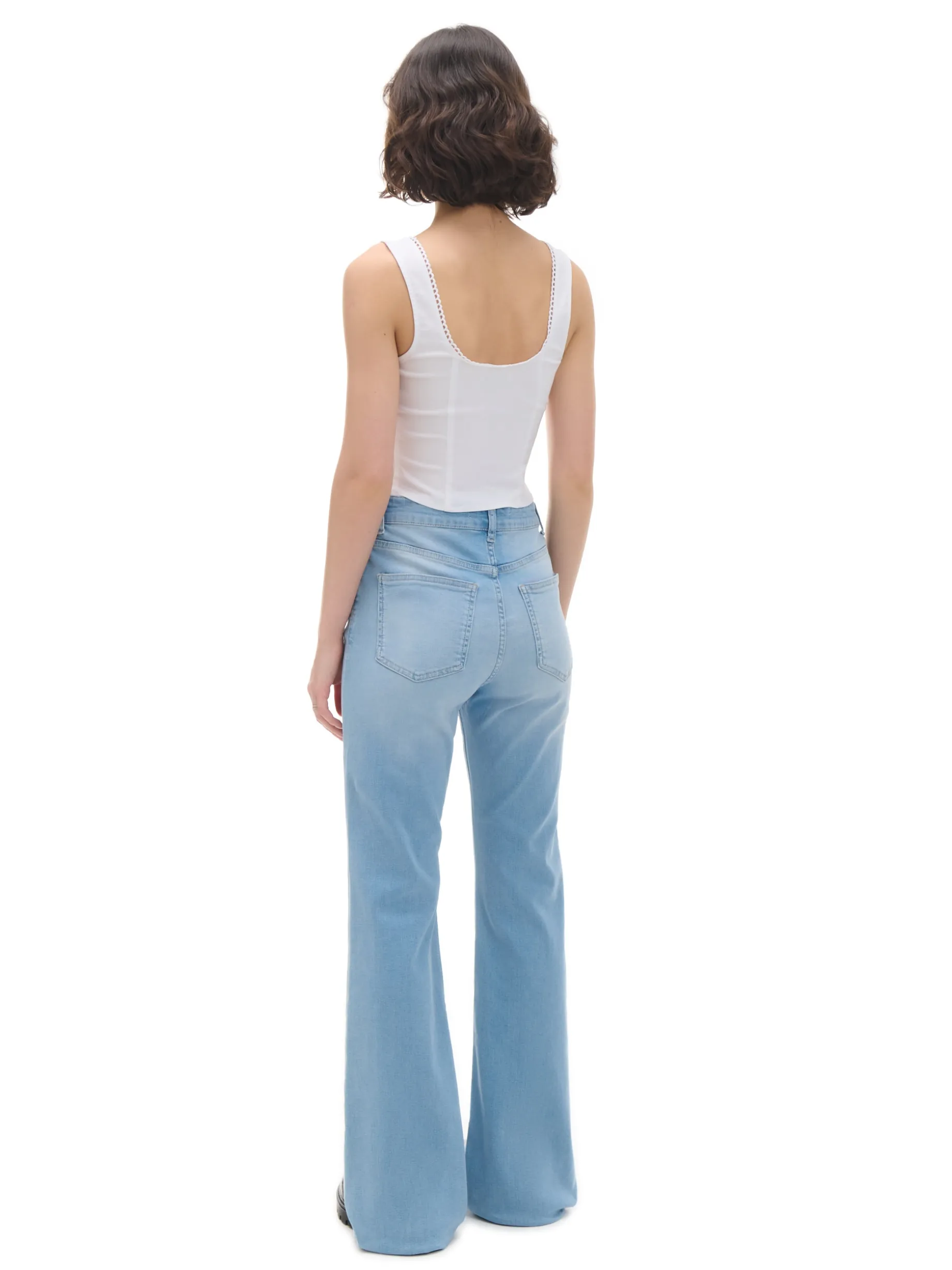 Jeansy slim flare