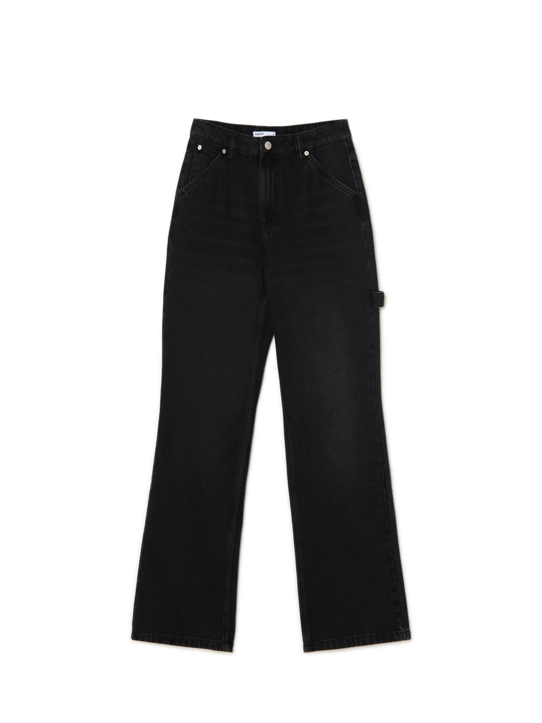 Jeansy straight w stylu retro