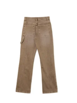 Jeansy straight w stylu retro