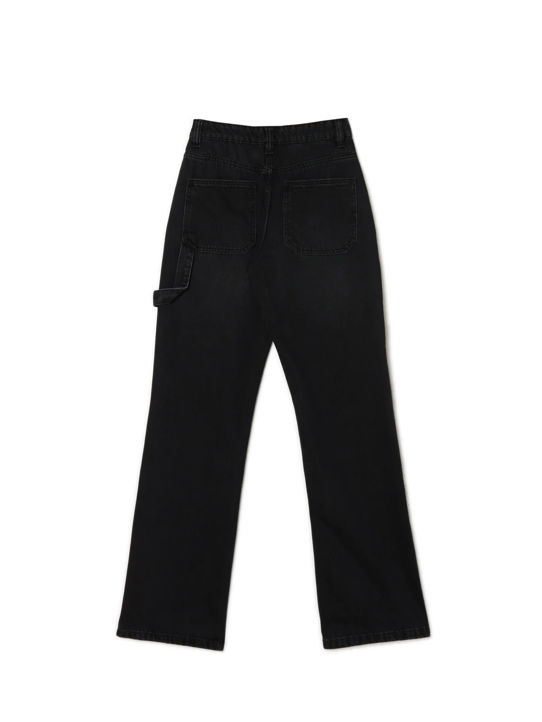 Jeansy straight w stylu retro