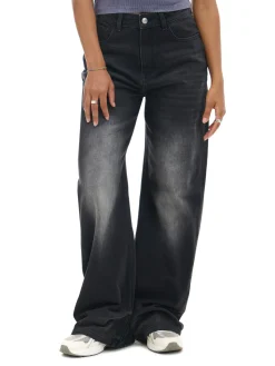 Jeansy wide leg typu barrel