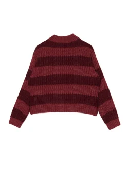Jesienny sweter w paski