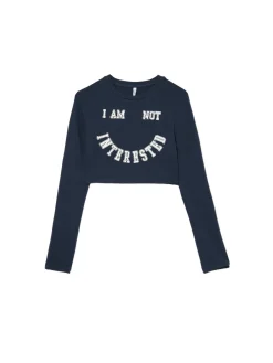 Koszulka longsleeve z uśmiechniętym nadrukiem