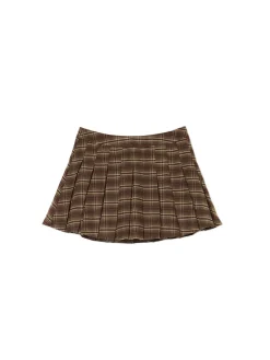 Kraciasta spódnica mini w stylu retro