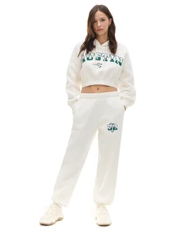 Kremowa bluza crop