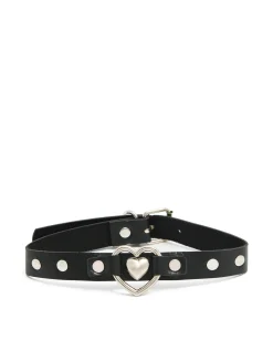 Naszyjnik choker z metalowymi detalami